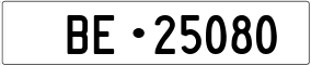 Trailer License Plate